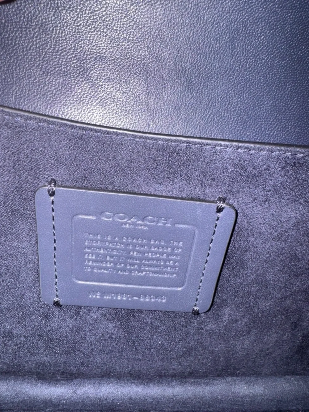 Coach Camille blue crossbody bag NWOT - Picture 8 of 11